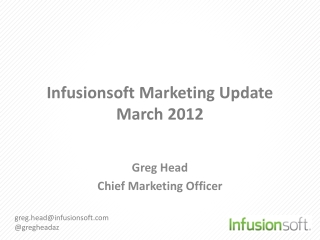 Infusionsoft Marketing Update March 2012