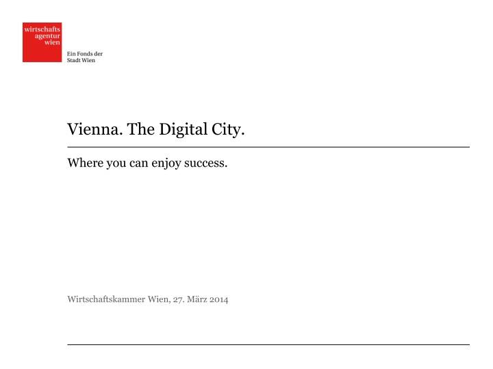 vienna the digital city
