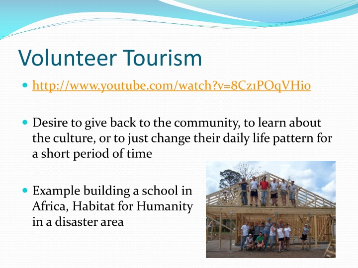 volunteer tourism