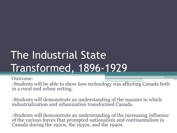 the industrial state transformed 1896 1929