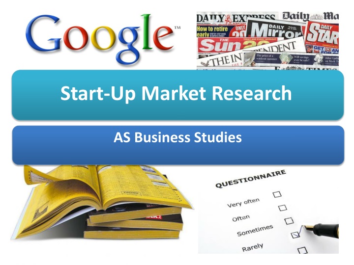 start up market research