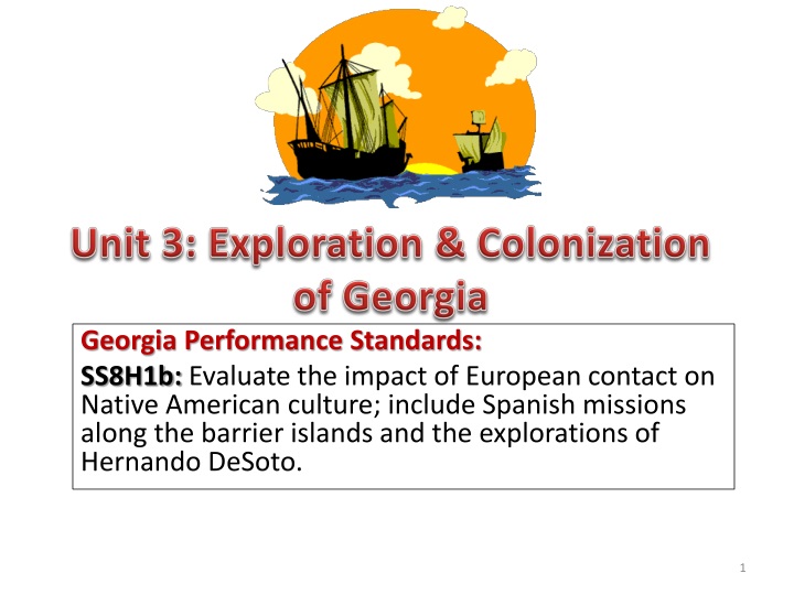 unit 3 exploration colonization of georgia