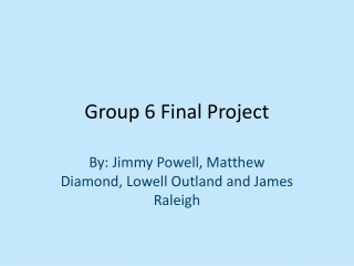 group 6 final project