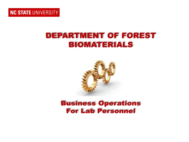 department of forest biomaterials business
