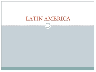 LATIN AMERICA