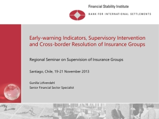 Early-warning Indicators, Supervisory Intervention and Cross-border Resolution of Insurance Groups