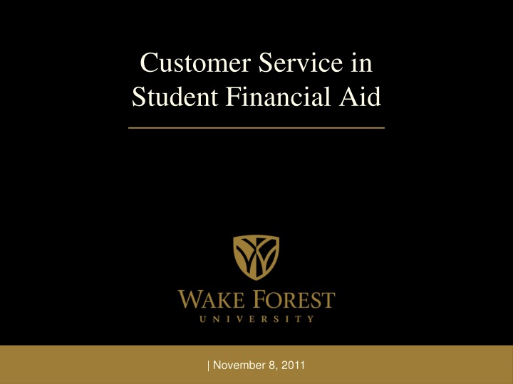 customer service in student financial aid