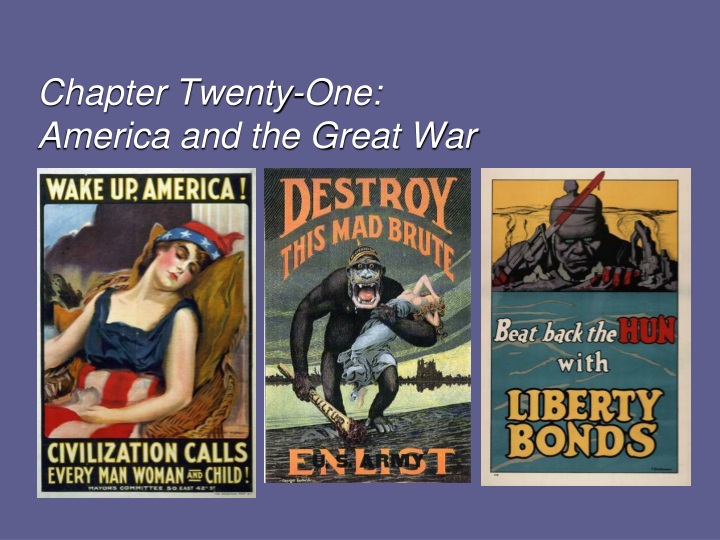 chapter twenty one america and the great war
