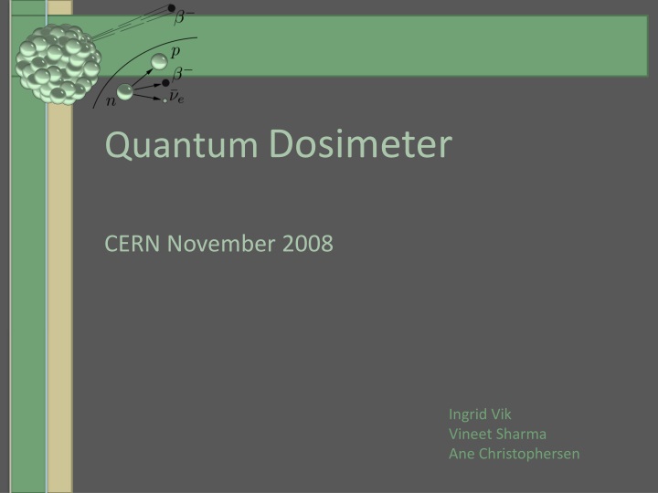 quantum dosimeter cern november 2008