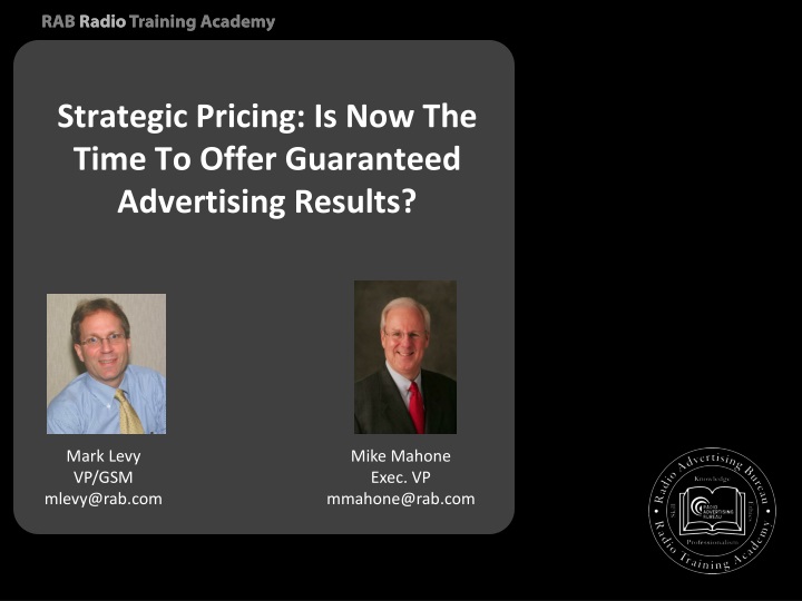 strategic pricing is now the time to offer