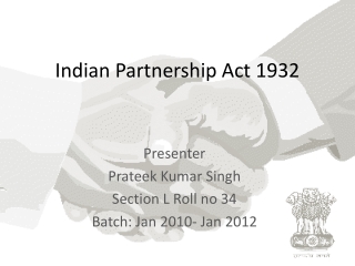 Indian Partnership Act 1932