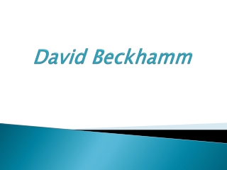 David Beckhamm