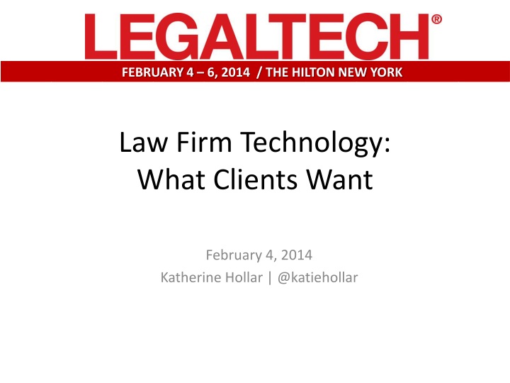 law firm technology what clients want
