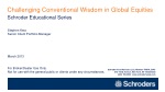Challenging Conventional Wisdom in Global Equities - slide 1