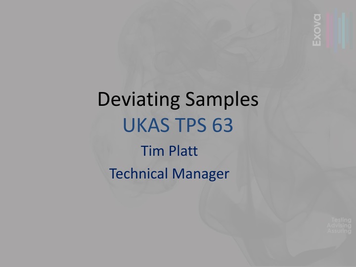 deviating samples ukas tps 63