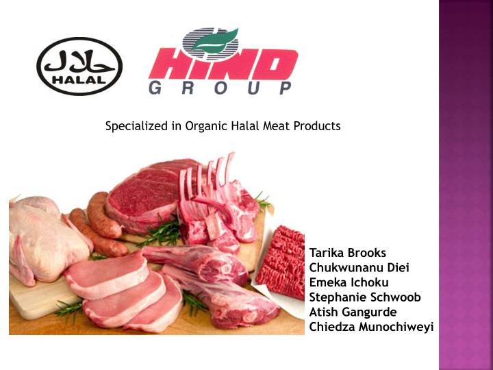 specialized in organic halal meat products