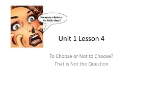 Unit 1 Lesson 4