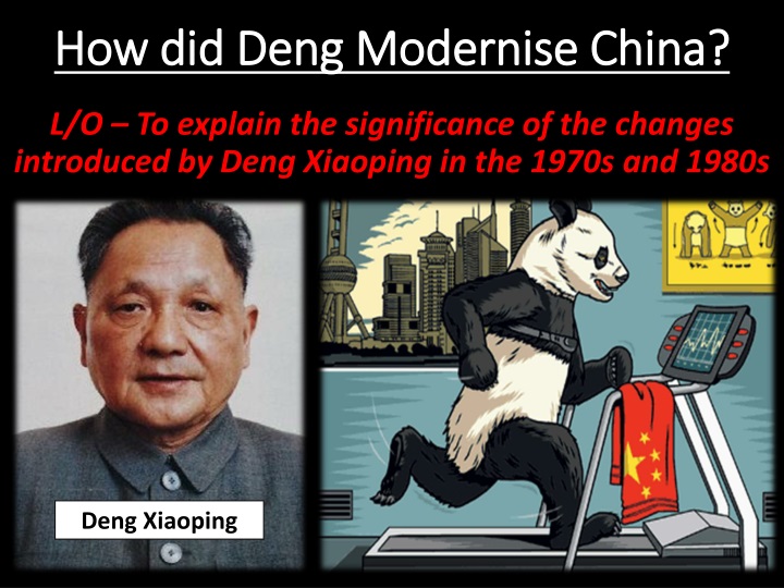 how did deng modernise china