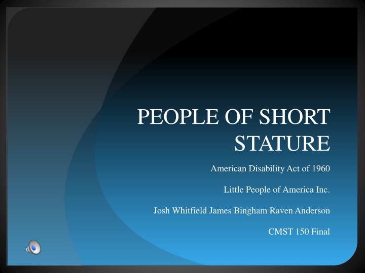 people of short stature