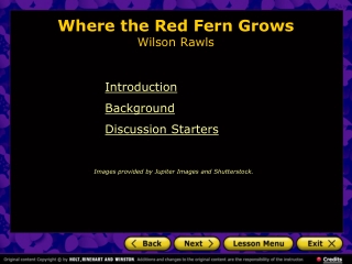 Where the Red Fern Grows Wilson Rawls