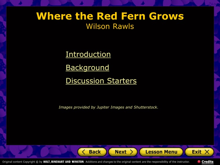 where the red fern grows wilson rawls