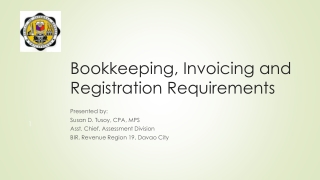Bookkeeping, Invoicing and Registration Requirements