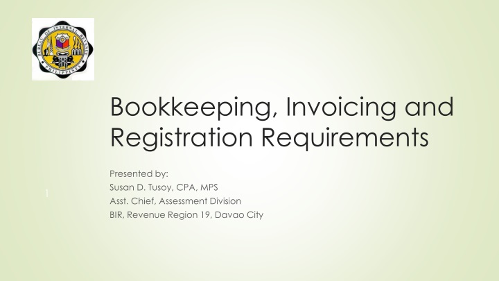bookkeeping invoicing and registration requirements