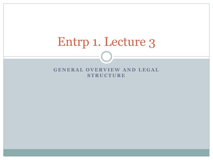 entrp 1 lecture 3