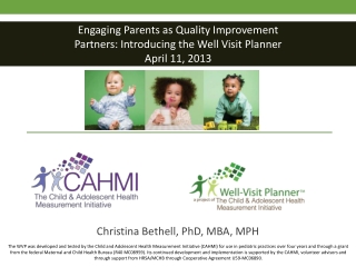Engaging Parents as Quality Improvement Partners: Introducing the Well Visit Planner