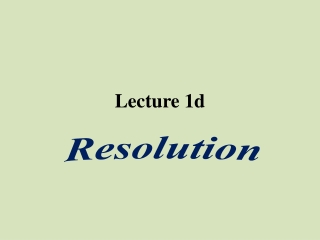 Lecture 1d
