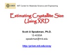 Estimating Crystallite Size Using XRD - slide 1