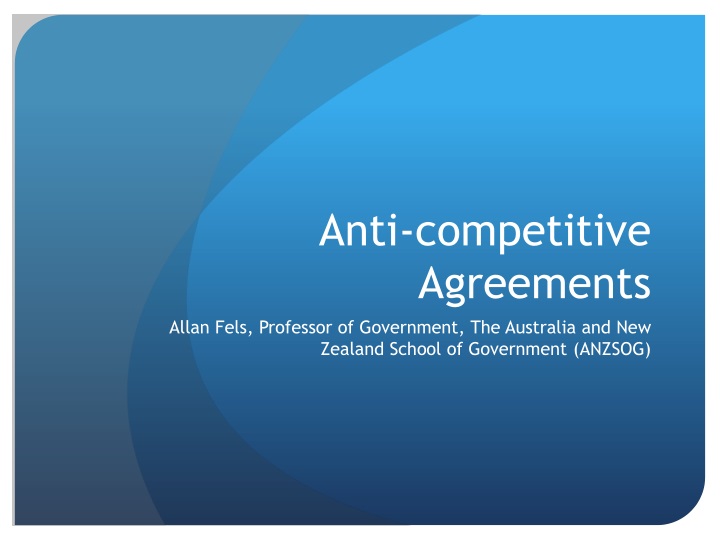 anti competitive agreements
