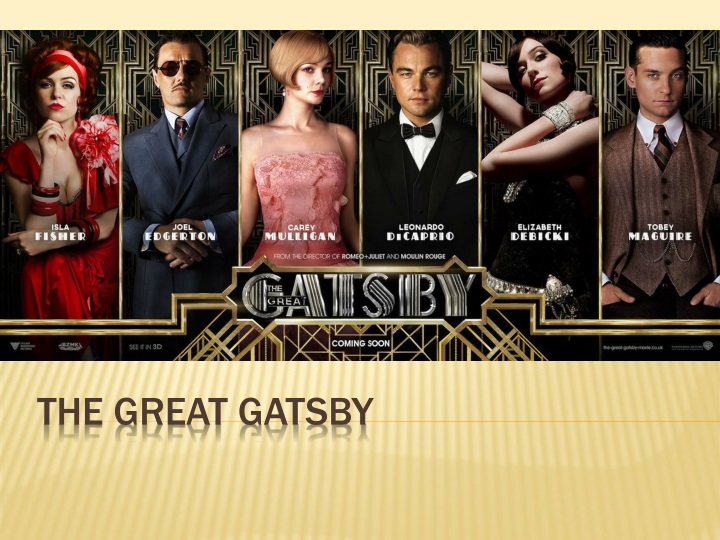 the great gatsby powerpoint presentation