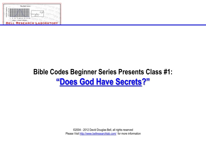 bible codes beginner series presents class 1 does