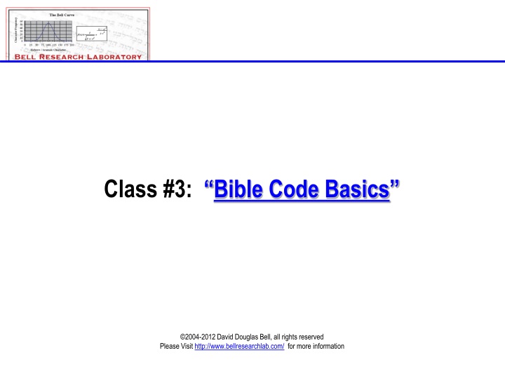 class 3 bible code basics