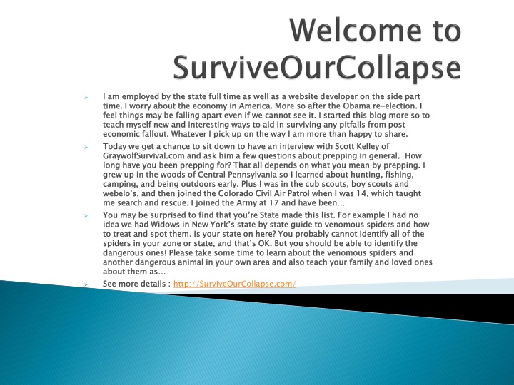 welcome to surviveourcollapse