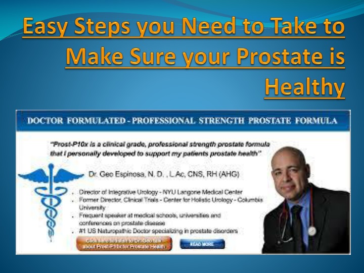 easy steps you need to take to make sure your prostate is healthy