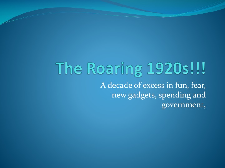 the roaring 1920s