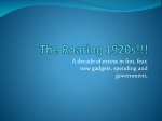 The Roaring 1920s!!! - slide 1