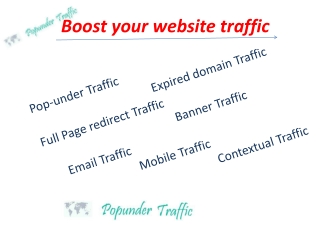 Boost your website traffic