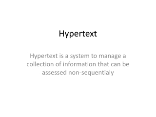 Hypertext