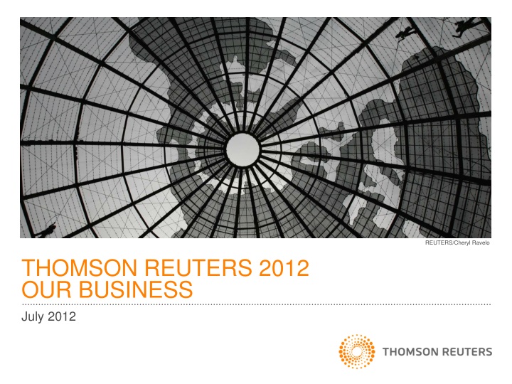 thomson reuters 2012 our business
