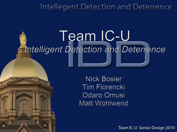 team ic u intelligent detection and deterrence