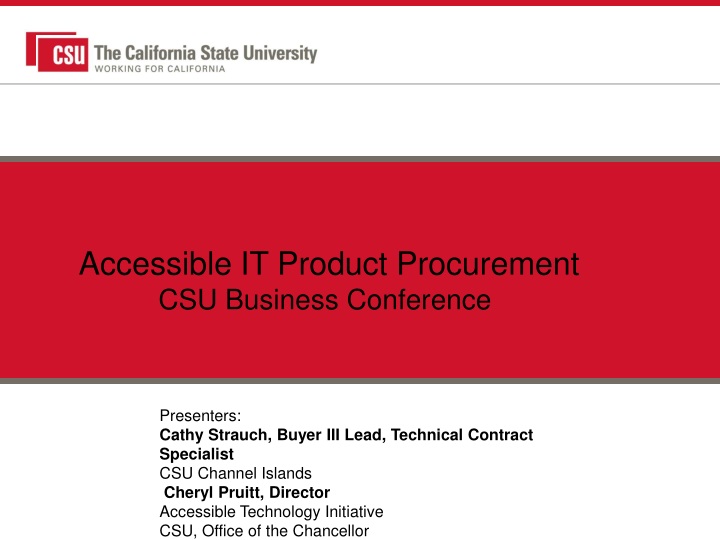 accessible it product procurement csu business