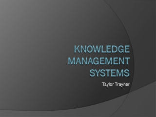 Knowledge management systems