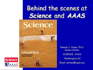 Behind the scenes at Science and AAAS