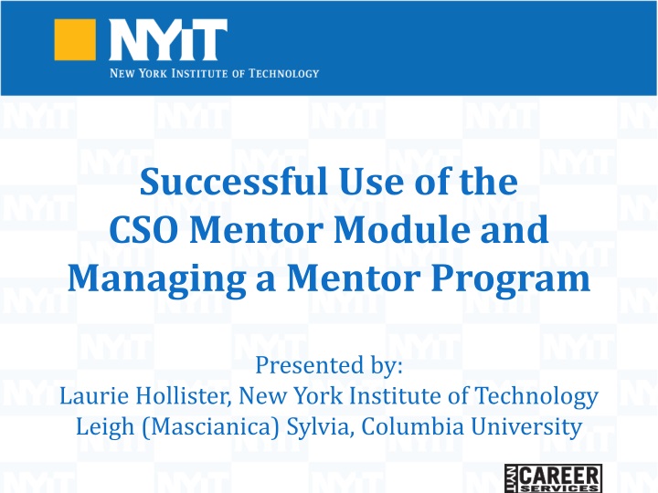 successful use of the cso mentor module