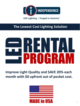 The Lowest Cost Lighting Solution