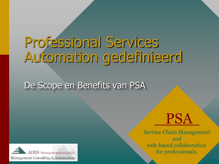 professional services automation gedefinieerd
