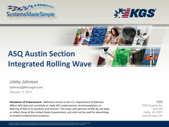 asq austin section integrated rolling wave
